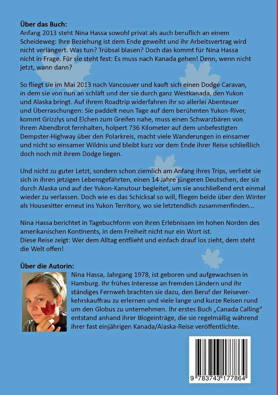 Rückseite: 9783743177864 | Canada Calling | Nina Hassa | Taschenbuch | Paperback | 244 S. | 2017