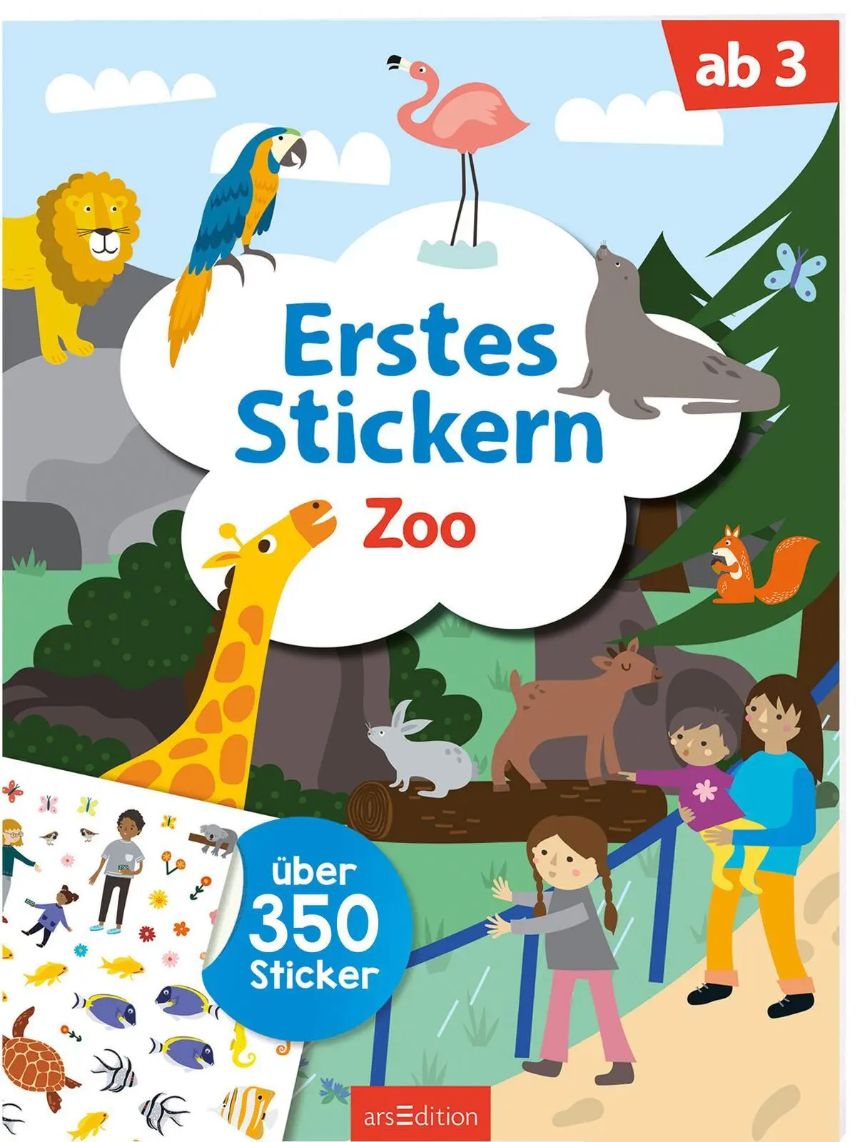 Cover: 9783845837864 | Erstes Stickern - Zoo | Über 350 Sticker | Izabella Markiewicz | Buch