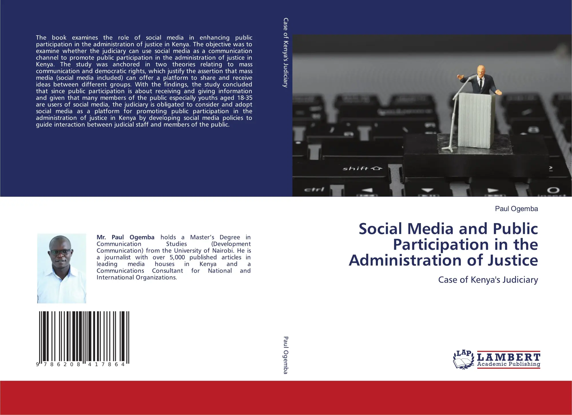 Cover: 9786208417864 | Social Media and Public Participation in the Administration of Justice