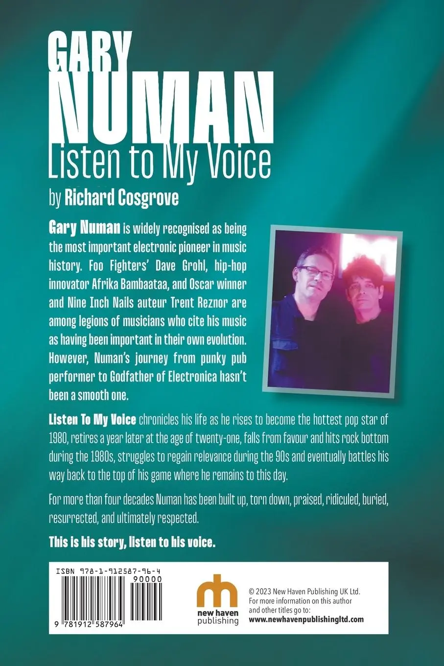 Rückseite: 9781912587964 | Gary Numan | Listen to my Voice | Richard Cosgrove | Taschenbuch