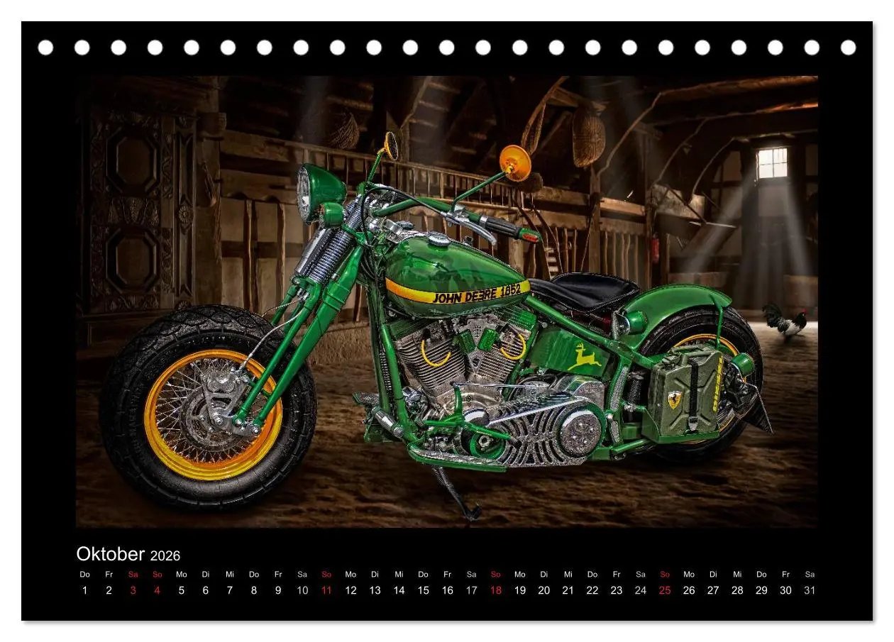 Bild: 9783516217964 | Motorrad-Träume - Chopper und Custombikes (Tischkalender 2026 DIN...