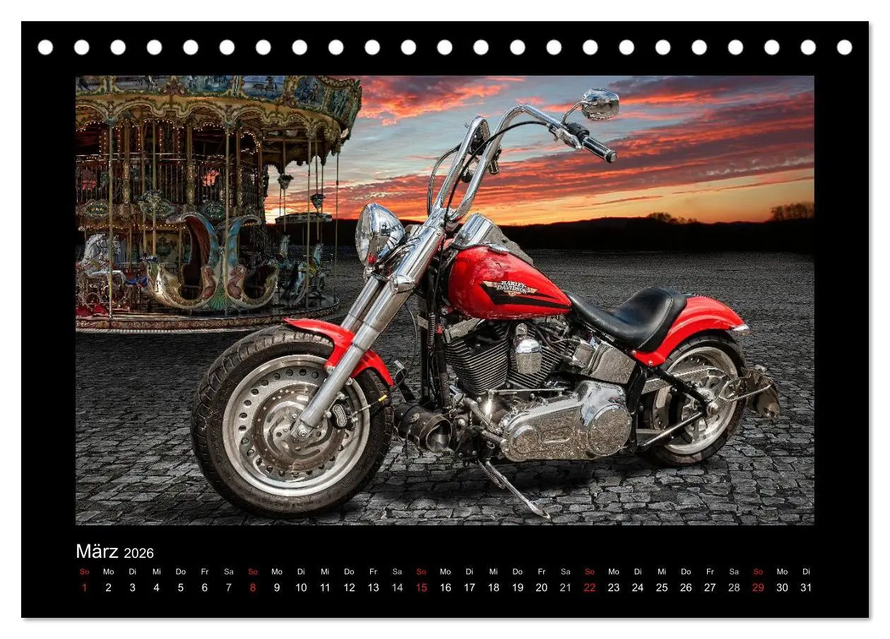 Bild: 9783516217964 | Motorrad-Träume - Chopper und Custombikes (Tischkalender 2026 DIN...