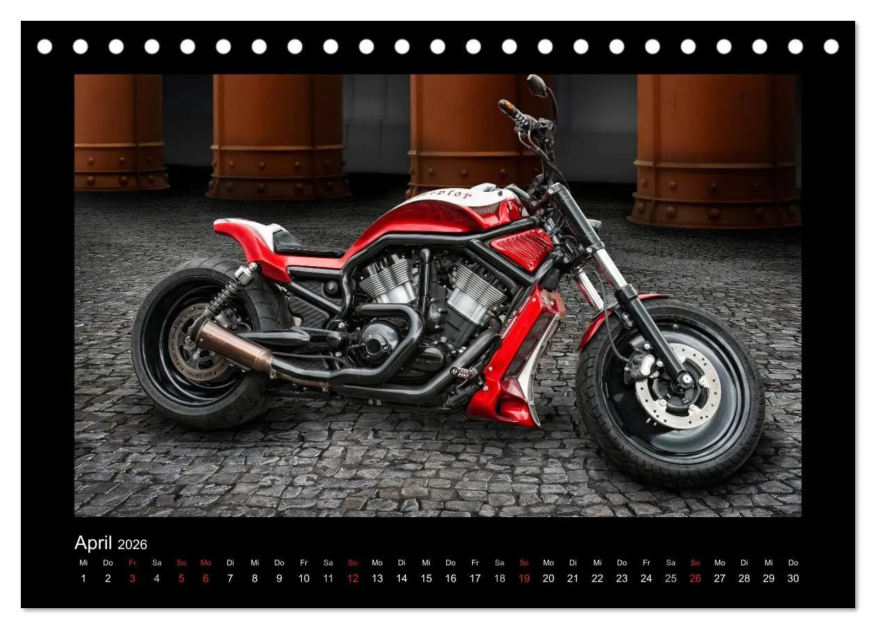 Bild: 9783516217964 | Motorrad-Träume - Chopper und Custombikes (Tischkalender 2026 DIN...