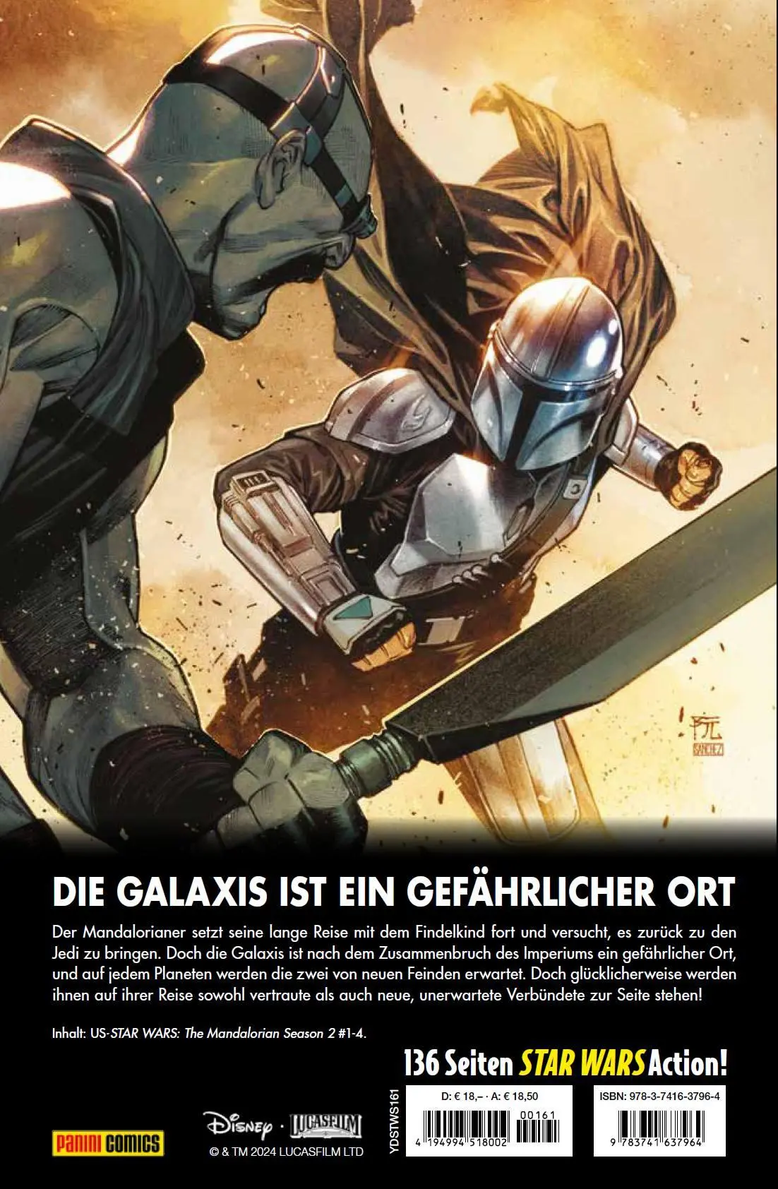 Rückseite: 9783741637964 | Star Wars Comics: The Mandalorian - Staffel 2 | Rodney Barnes (u. a.)