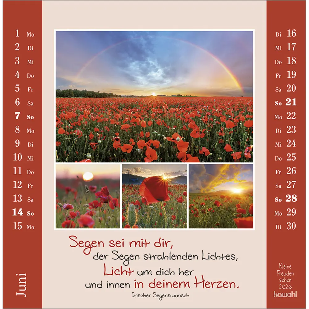Bild: 9783754817964 | Kleine Freuden sehen 2026 | Postkarten-Kalender mit Bildcollagen