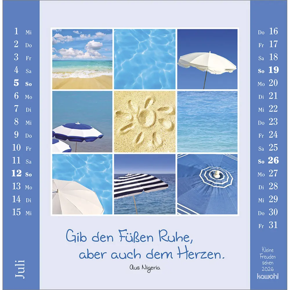 Bild: 9783754817964 | Kleine Freuden sehen 2026 | Postkarten-Kalender mit Bildcollagen