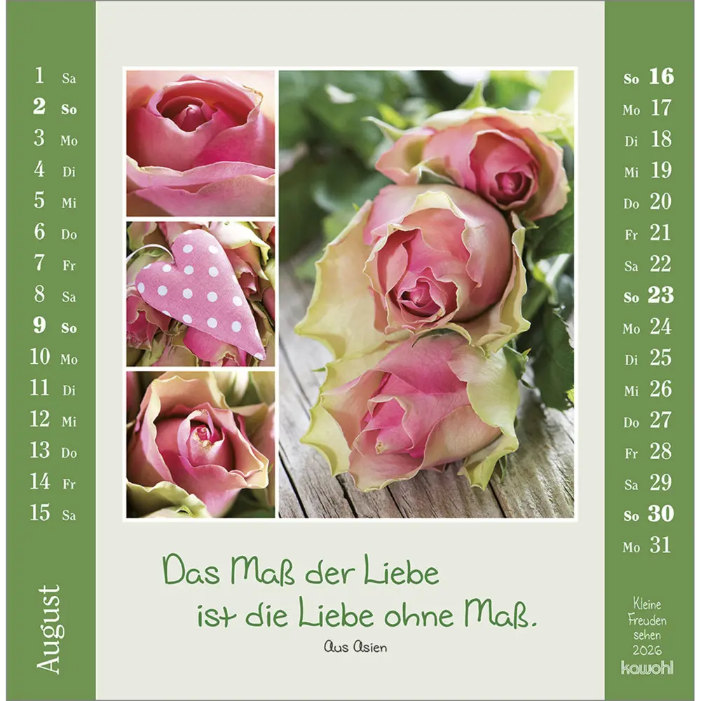 Bild: 9783754817964 | Kleine Freuden sehen 2026 | Postkarten-Kalender mit Bildcollagen