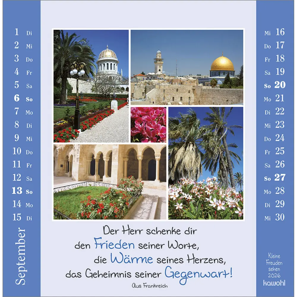 Bild: 9783754817964 | Kleine Freuden sehen 2026 | Postkarten-Kalender mit Bildcollagen