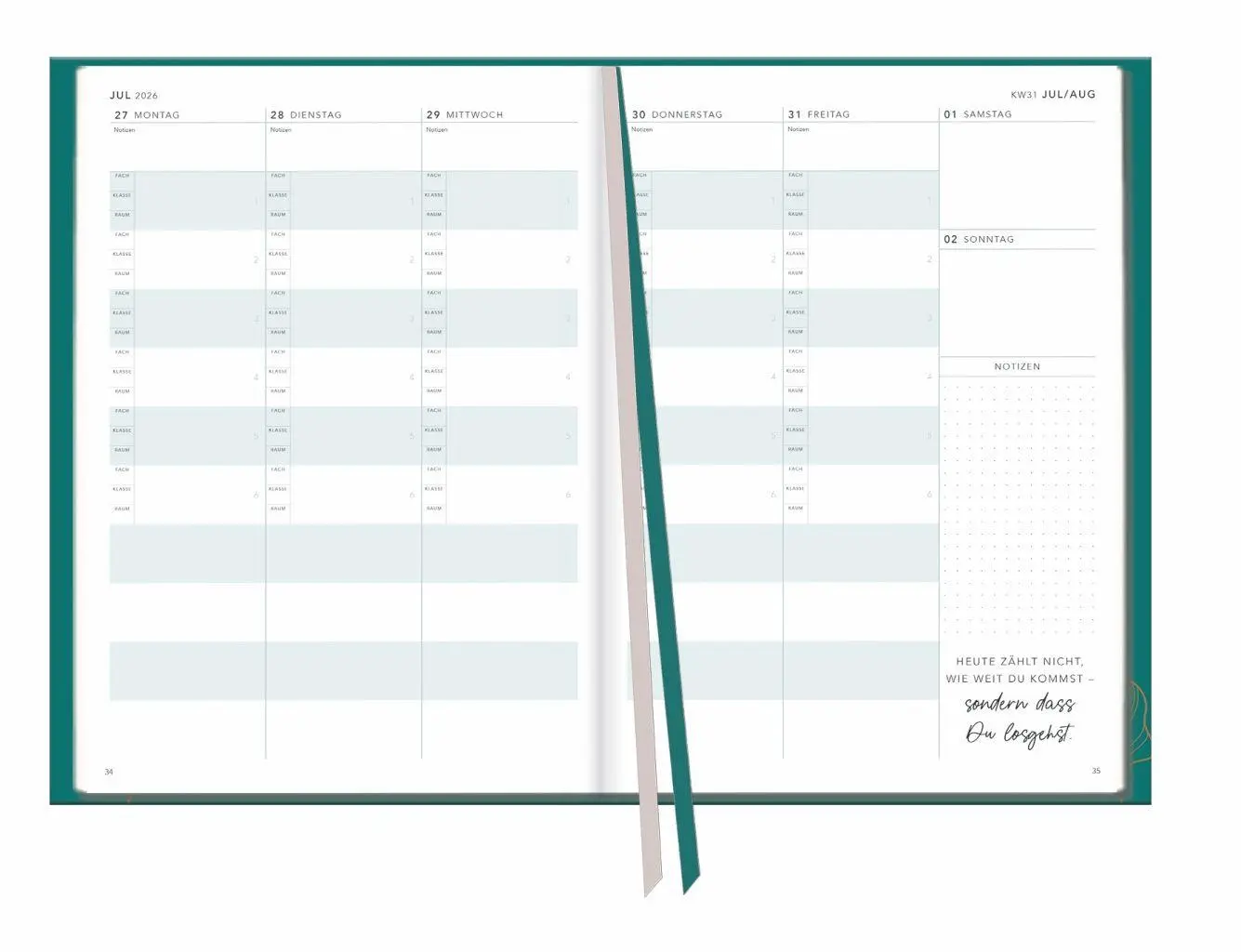Bild: 9783756417964 | Lehrerkalender 2027 | Kalender | Bürokalender Heye | 192 S. | Deutsch