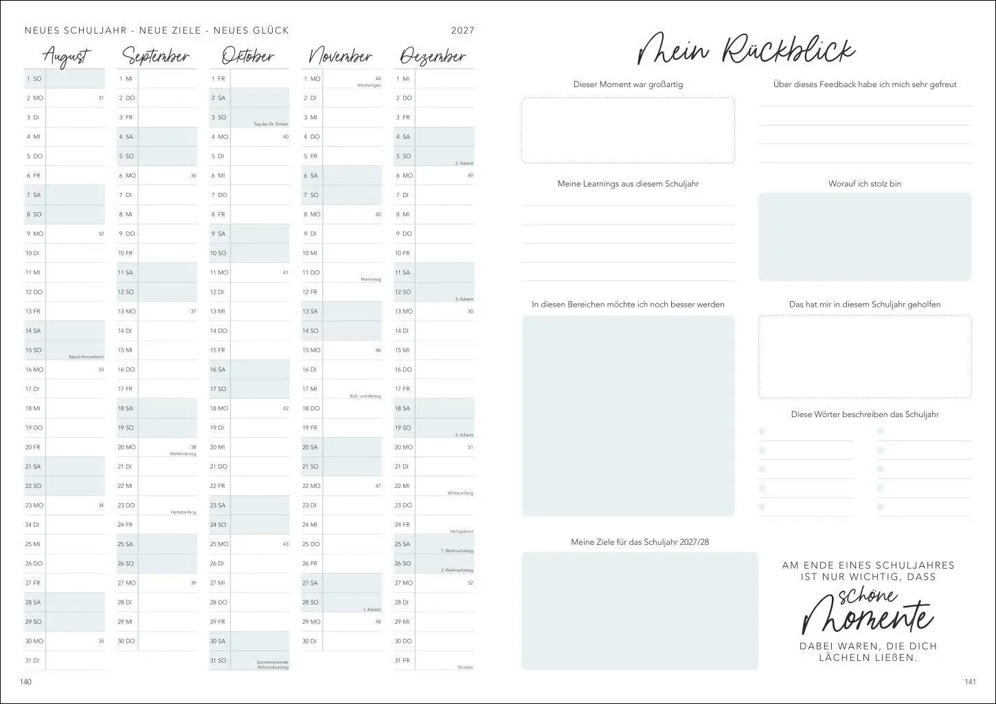 Bild: 9783756417964 | Lehrerkalender 2027 | Kalender | Bürokalender Heye | 192 S. | Deutsch
