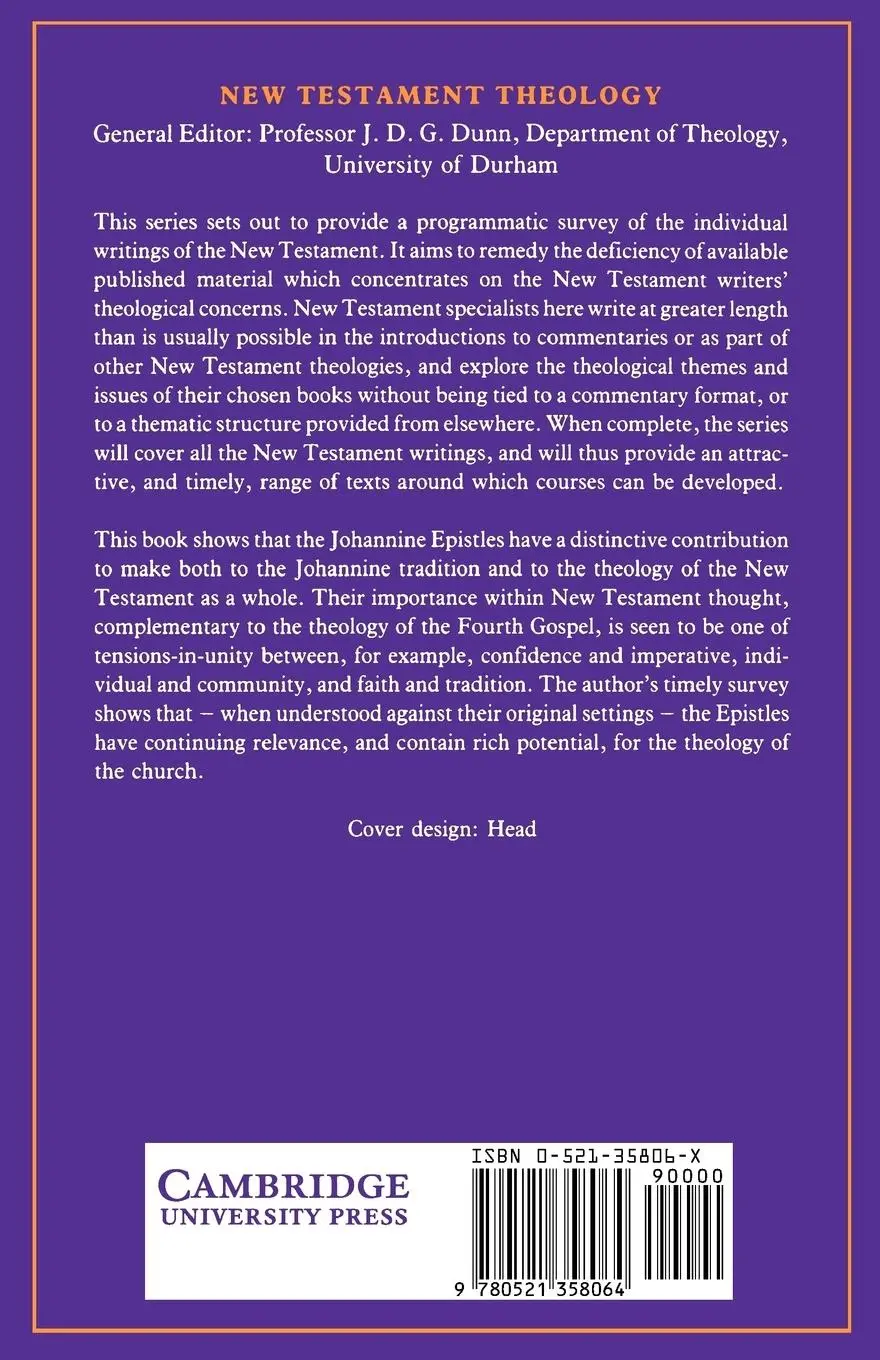 Rückseite: 9780521358064 | The Theology of the Johannine Epistles | Judith M. Lieu | Taschenbuch