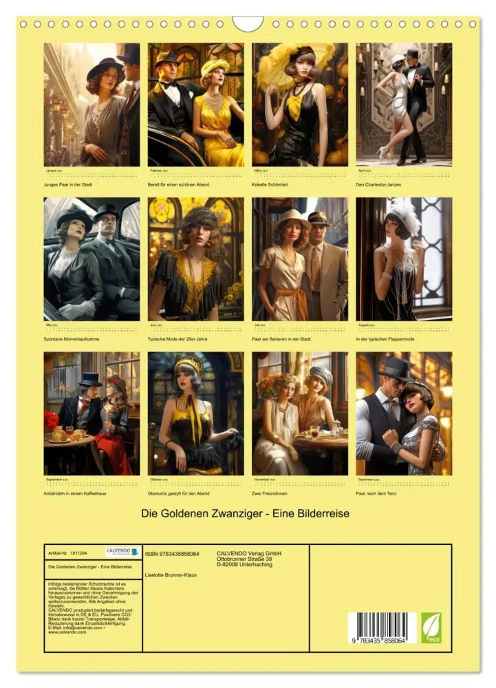 Bild: 9783435858064 | Die Goldenen Zwanziger - Eine Bilderreise (Wandkalender 2025 DIN A3...