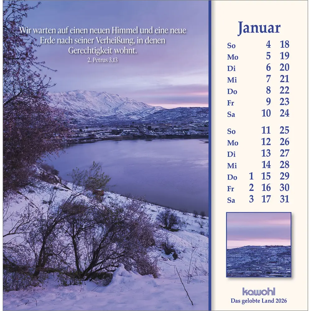 Bild: 9783754878064 | Das Gelobte Land 2026 | Wilhelm Krebber | Kalender | Spiralbindung