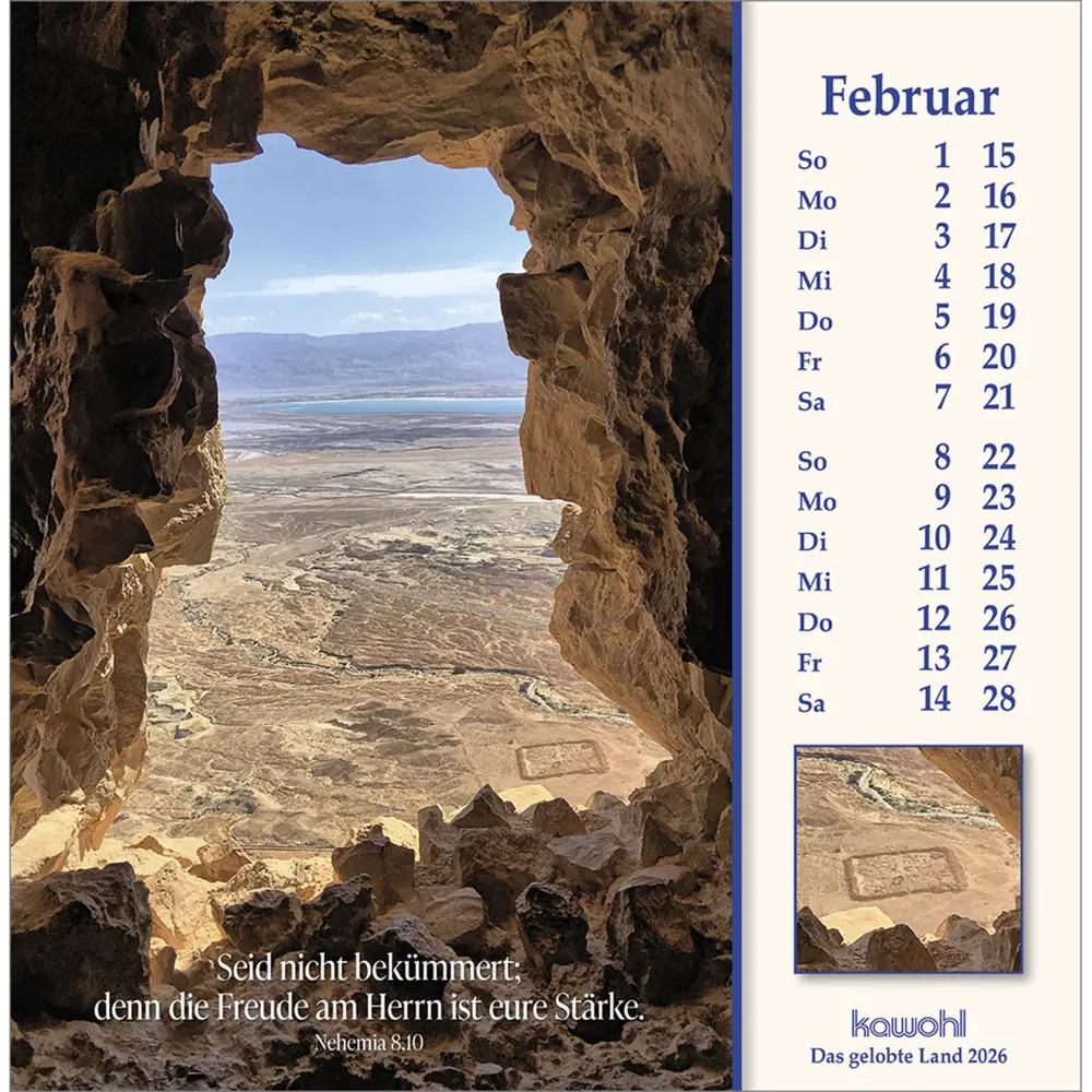 Bild: 9783754878064 | Das Gelobte Land 2026 | Wilhelm Krebber | Kalender | Spiralbindung