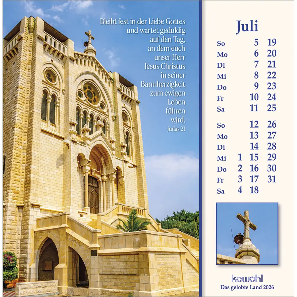 Bild: 9783754878064 | Das Gelobte Land 2026 | Wilhelm Krebber | Kalender | Spiralbindung