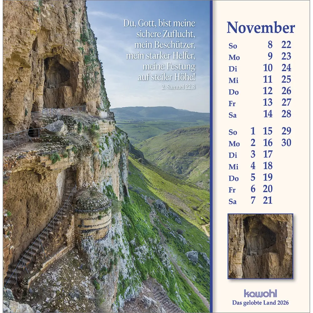 Bild: 9783754878064 | Das Gelobte Land 2026 | Wilhelm Krebber | Kalender | Spiralbindung