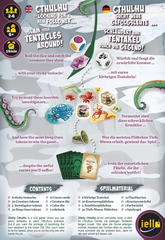 Bild: 3760175518164 | Sticky Cthulhu (Spiel) | Theo Riviere (u. a.) | Spiel | In Spielebox