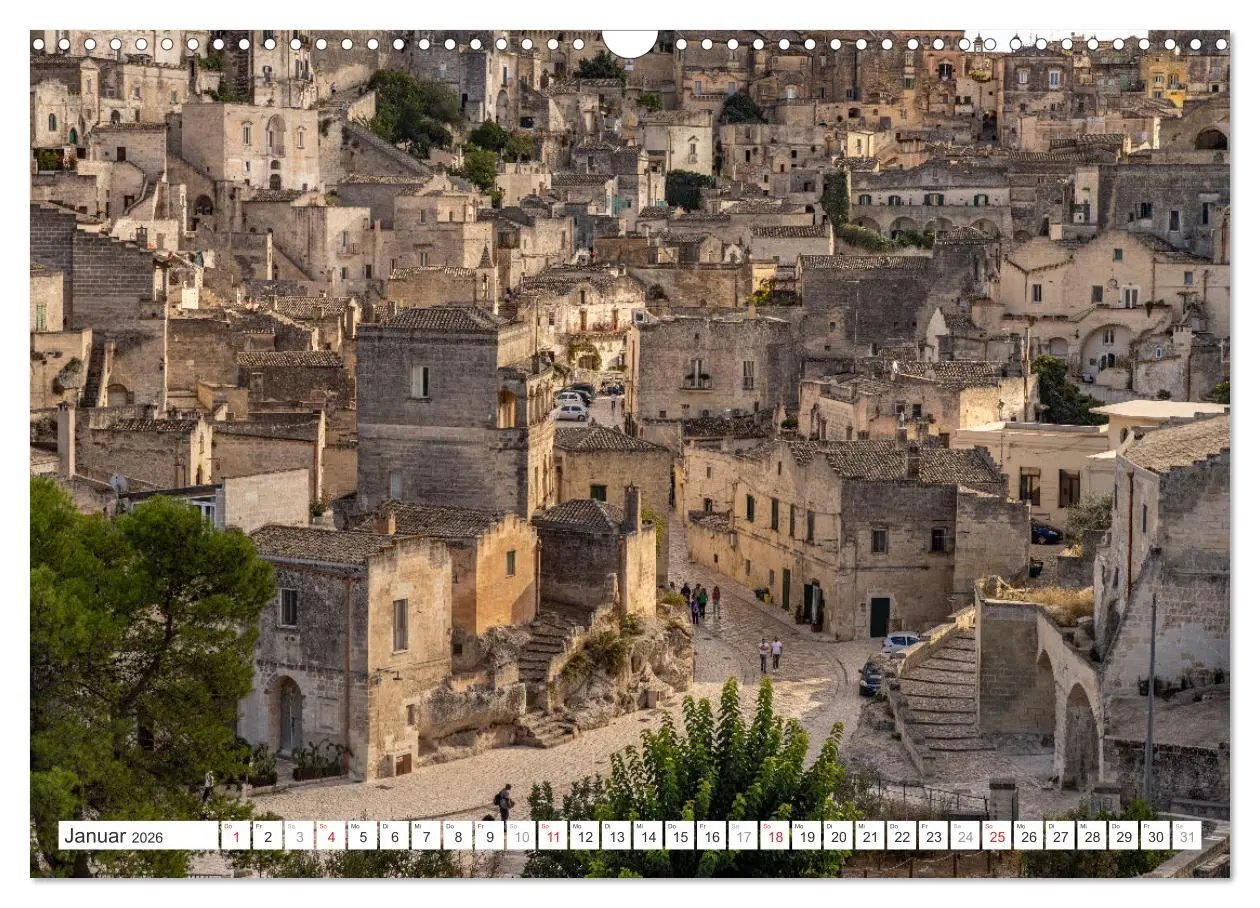 Bild: 9783457318164 | Italiens Welterbe Matera (Wandkalender 2026 DIN A3 quer), CALVENDO...