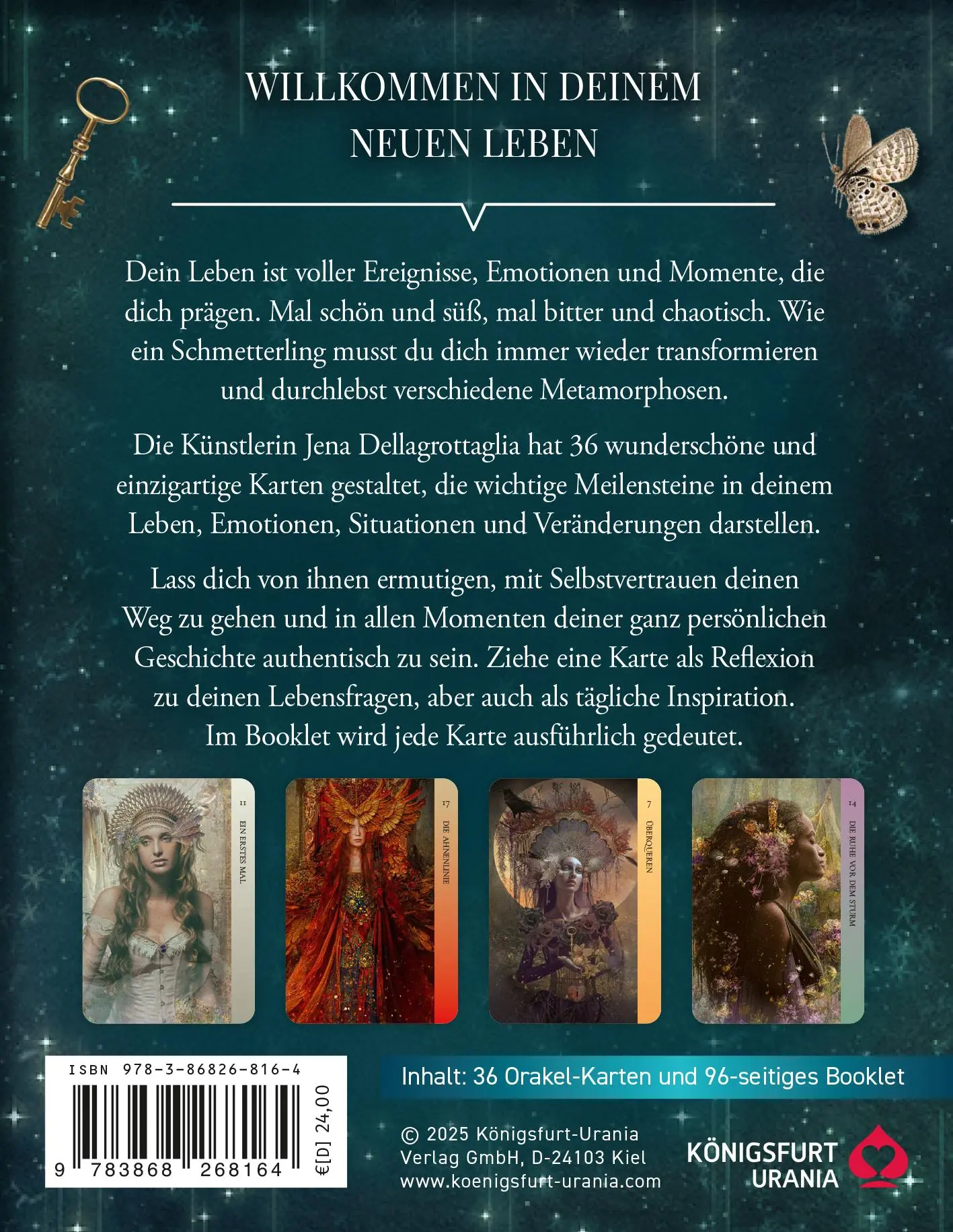 Rückseite: 9783868268164 | Das Orakel der Transformation - 36 Karten mit Booklet | Box | 96 S.
