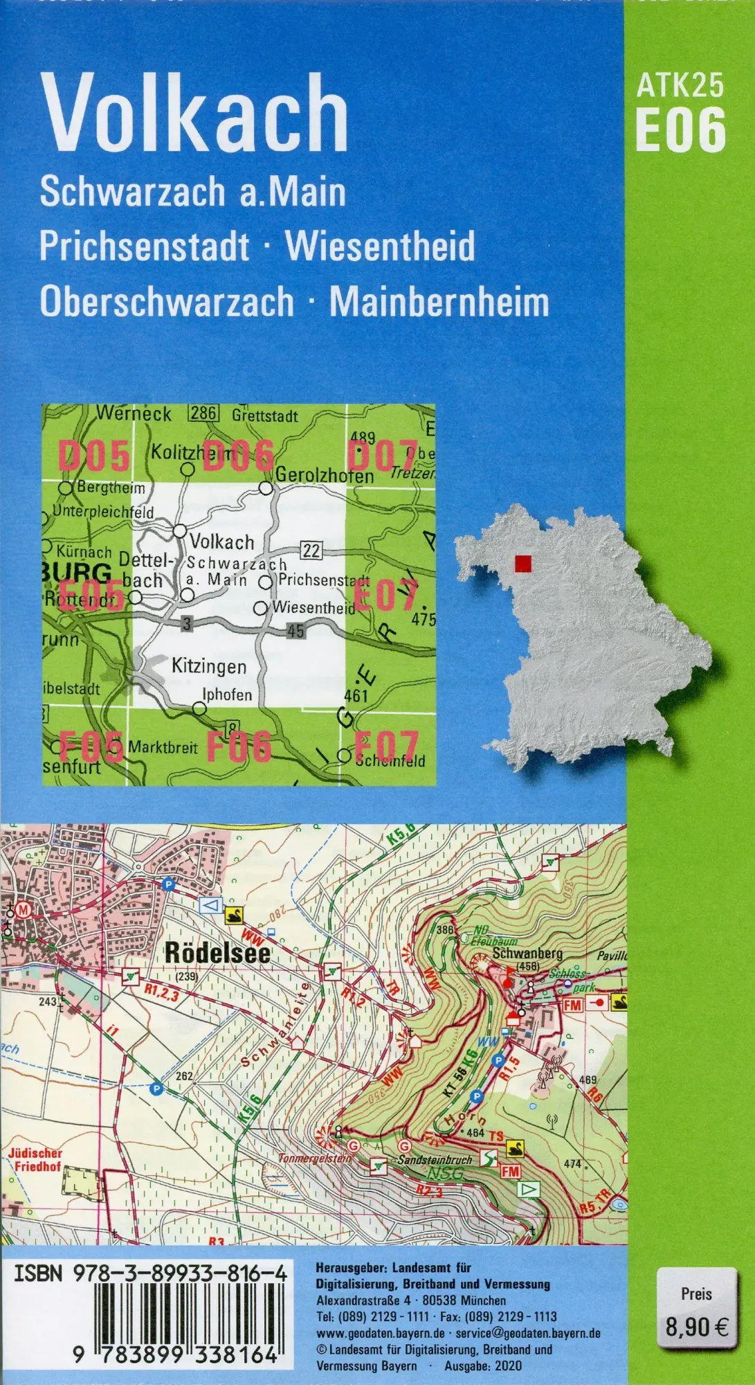 Bild: 9783899338164 | Volkach 1:25 000 | Digitalisierung | (Land-)Karte | Deutsch | 2020