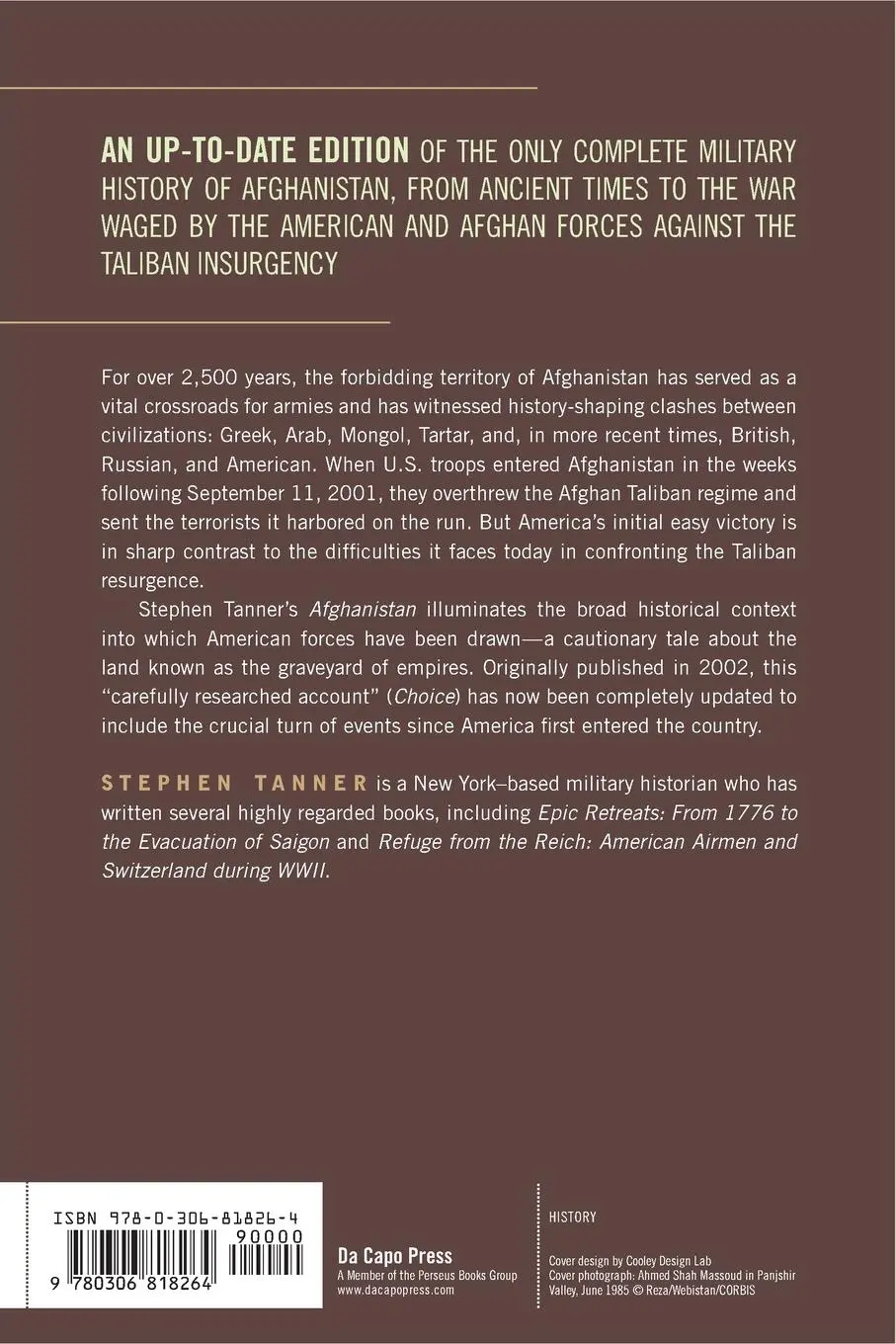 Rückseite: 9780306818264 | Afghanistan | Stephen Tanner | Taschenbuch | Kartoniert / Broschiert