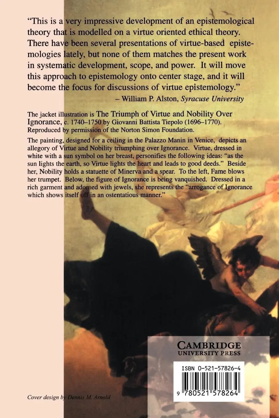 Rückseite: 9780521578264 | Virtues of the Mind | Linda Trinkaus Zagzebski (u. a.) | Taschenbuch
