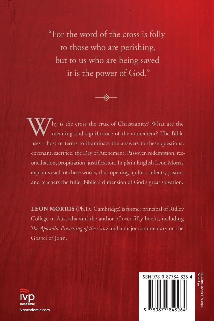 Rückseite: 9780877848264 | The Atonement | Its Meaning and Significance | Leon L. Morris | Buch