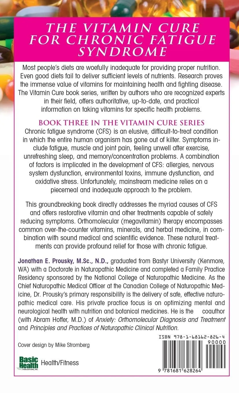 Rückseite: 9781681628264 | The Vitamin Cure for Chronic Fatigue Syndrome | Jonathan Prousky