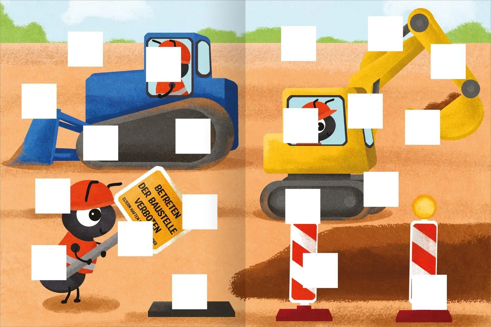 Bild: 9783845868264 | Meine Puzzle-Sticker - Baustelle | Über 200 Sticker | Julia Reyelt