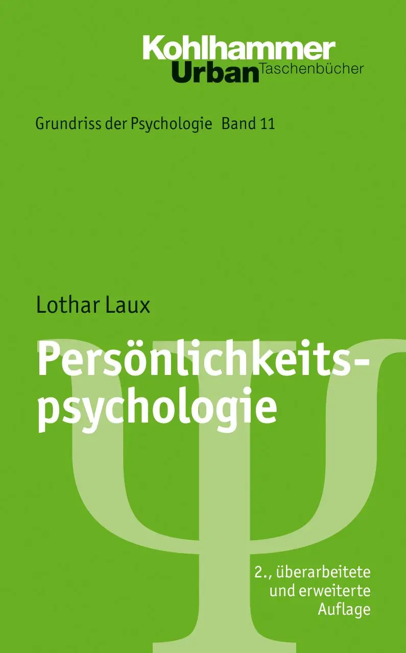 Cover: 9783170198364 | Persönlichkeitspsychologie | Lothar Laux | Taschenbuch | 356 S. | 2008