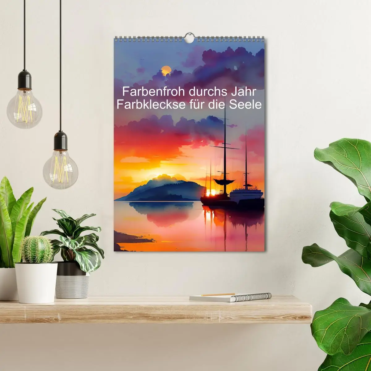 Bild: 9783516318364 | Farbenfroh durchs Jahr 2026 - Farbkleckse für die Seele...
