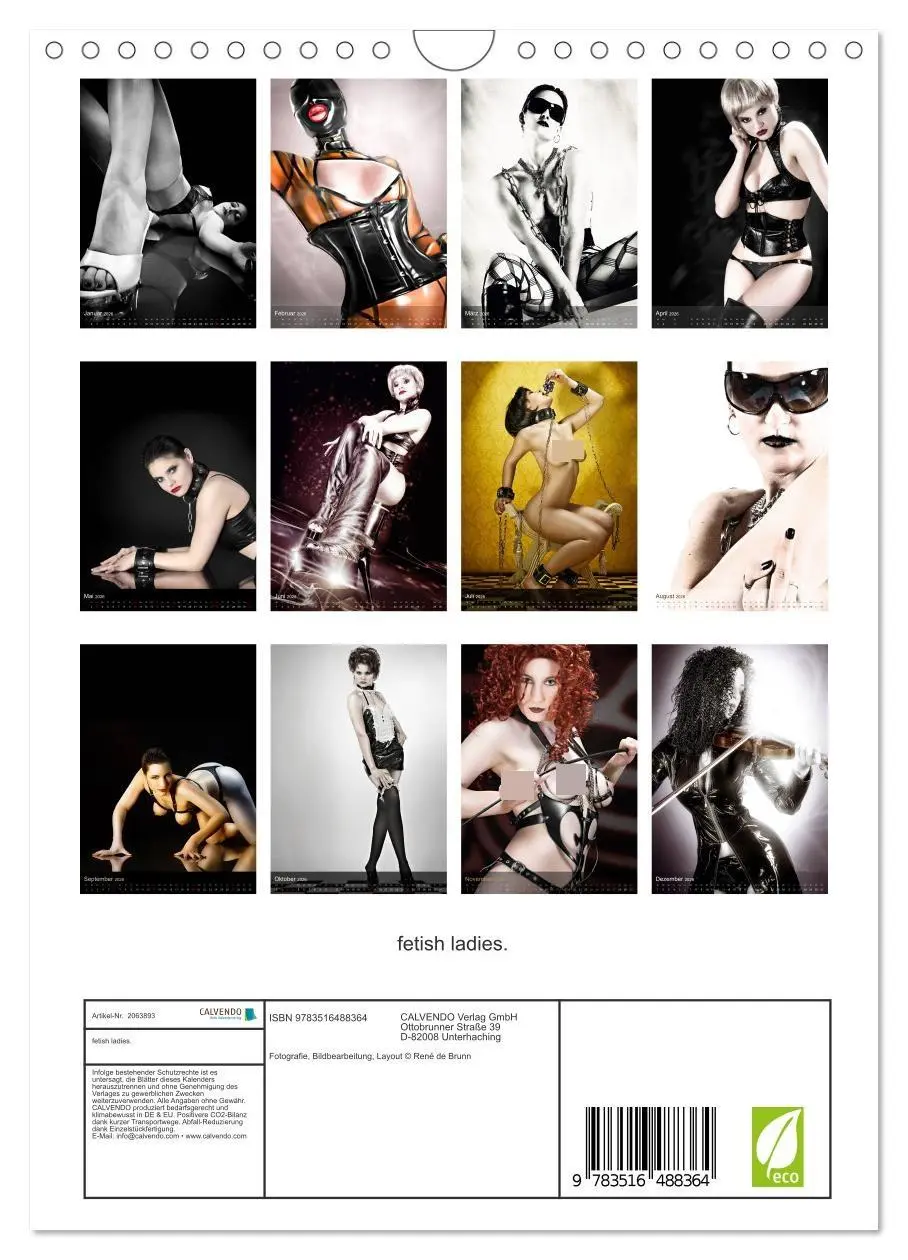 Bild: 9783516488364 | fetish ladies. (Wandkalender 2026 DIN A4 hoch), CALVENDO...