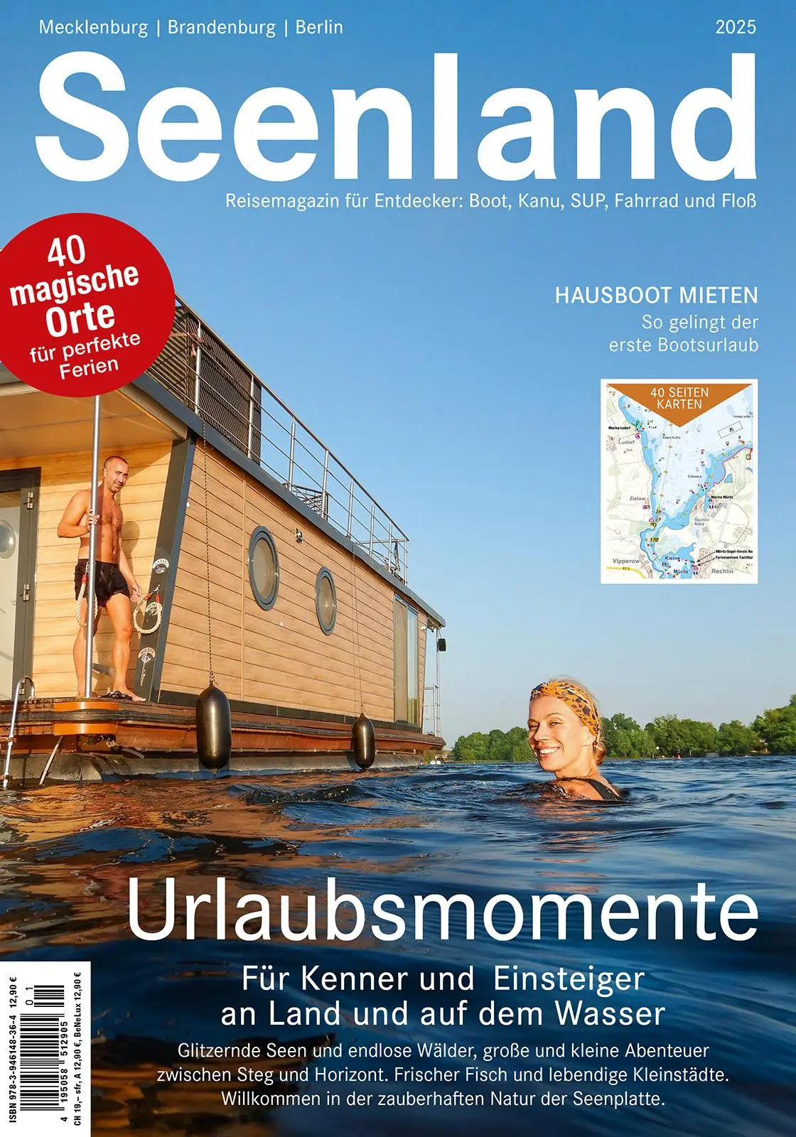 Cover: 9783946148364 | Seenland 2025 | Reisemagazin für Mecklenburg, Brandenburg und Berlin