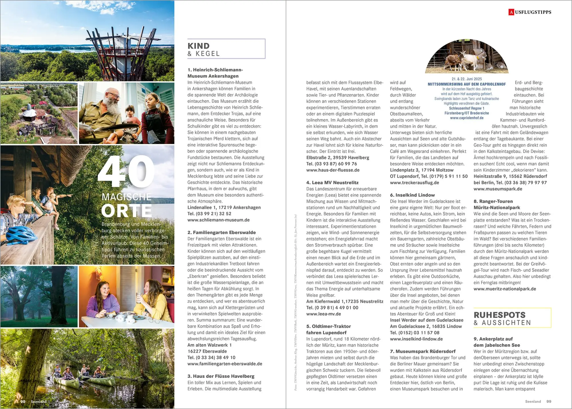 Bild: 9783946148364 | Seenland 2025 | Reisemagazin für Mecklenburg, Brandenburg und Berlin