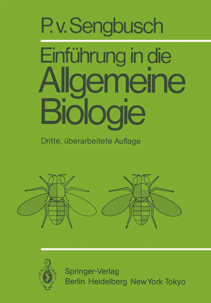 Cover: 9783540138464 | Einführung in die Allgemeine Biologie | P. V. Sengbusch | Taschenbuch