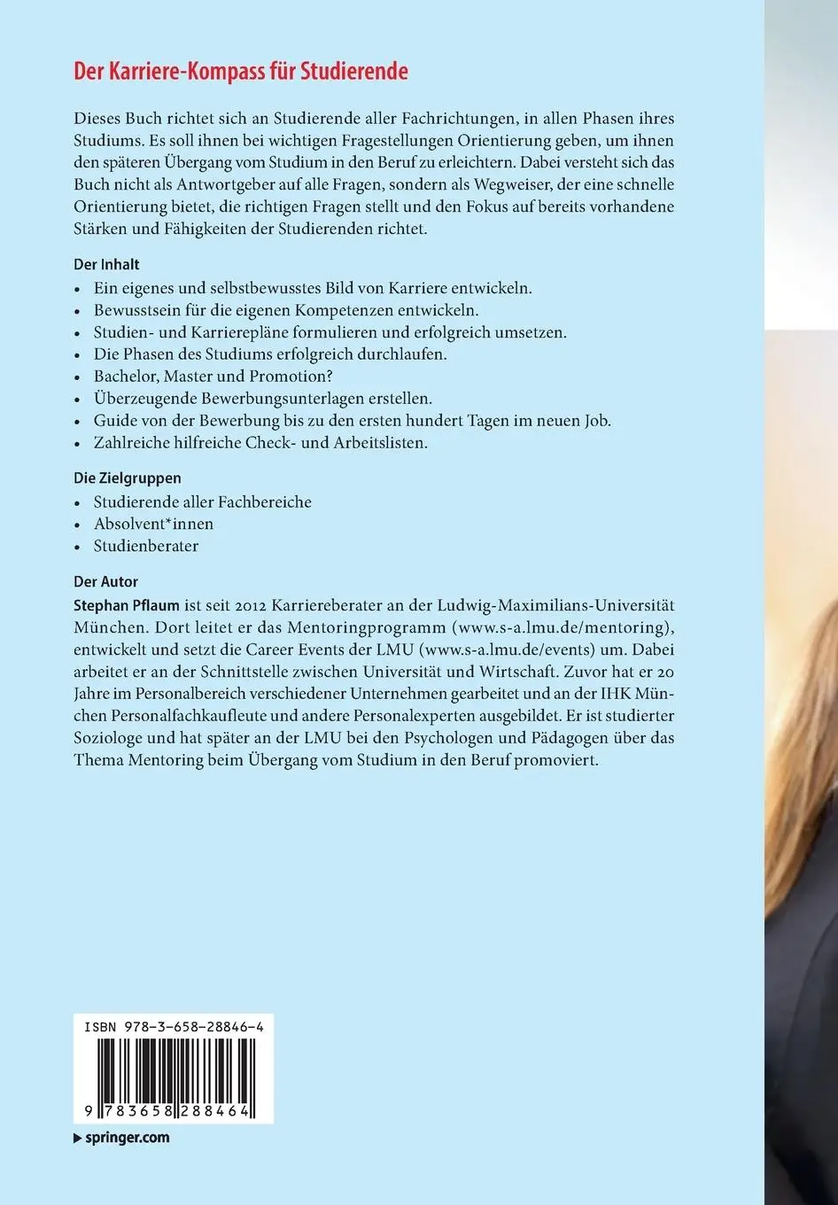 Rückseite: 9783658288464 | Der Karriere-Kompass für Studierende | Stephan Pflaum | Taschenbuch