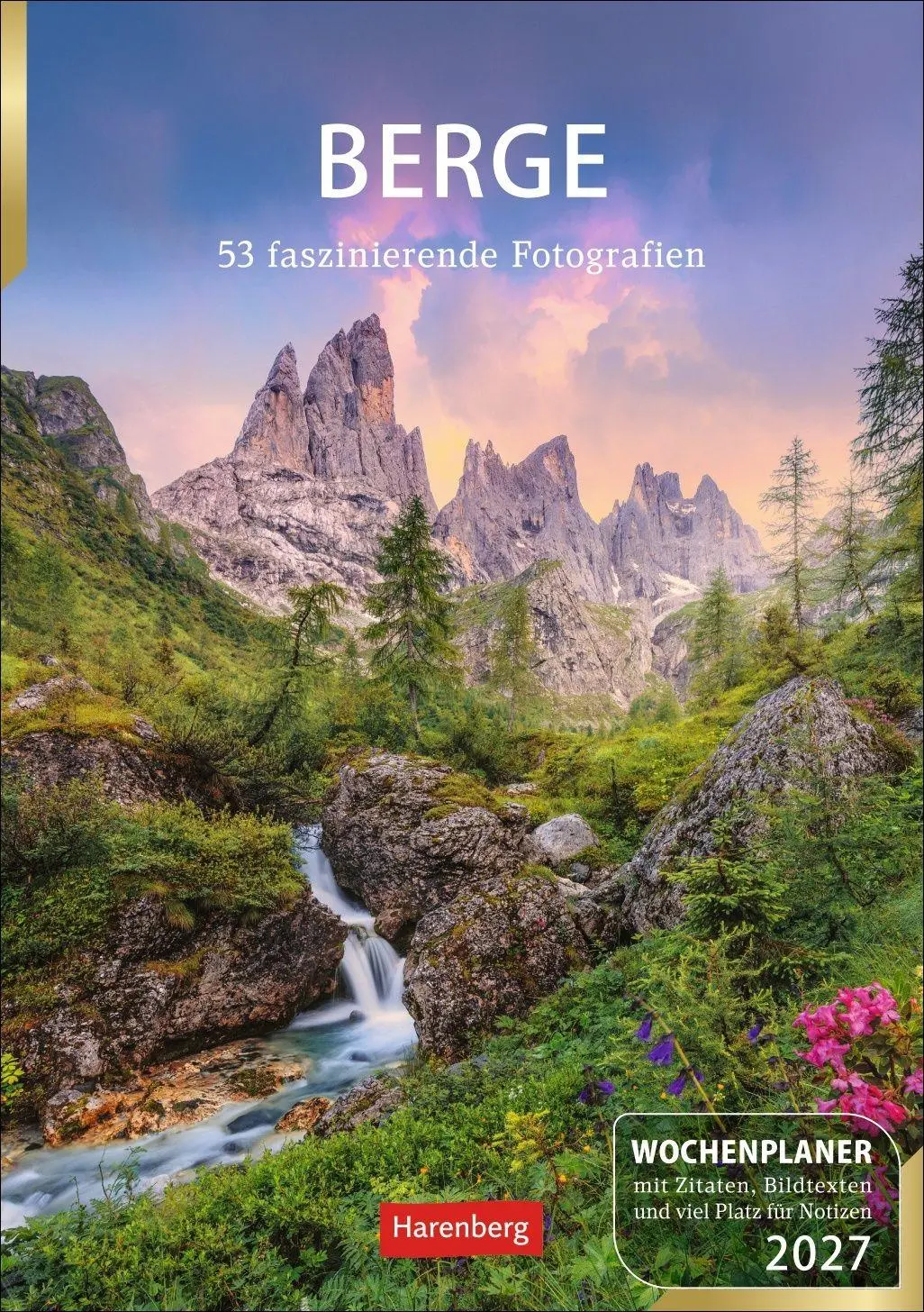 Cover: 9783840038464 | Berge Wochenplaner 2027 - 53 faszinierende Fotografien | Ulrike Issel