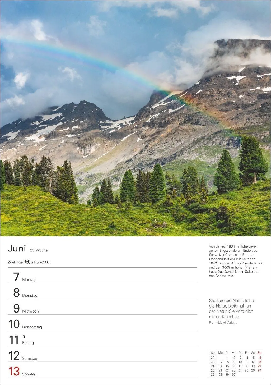 Bild: 9783840038464 | Berge Wochenplaner 2027 - 53 faszinierende Fotografien | Ulrike Issel