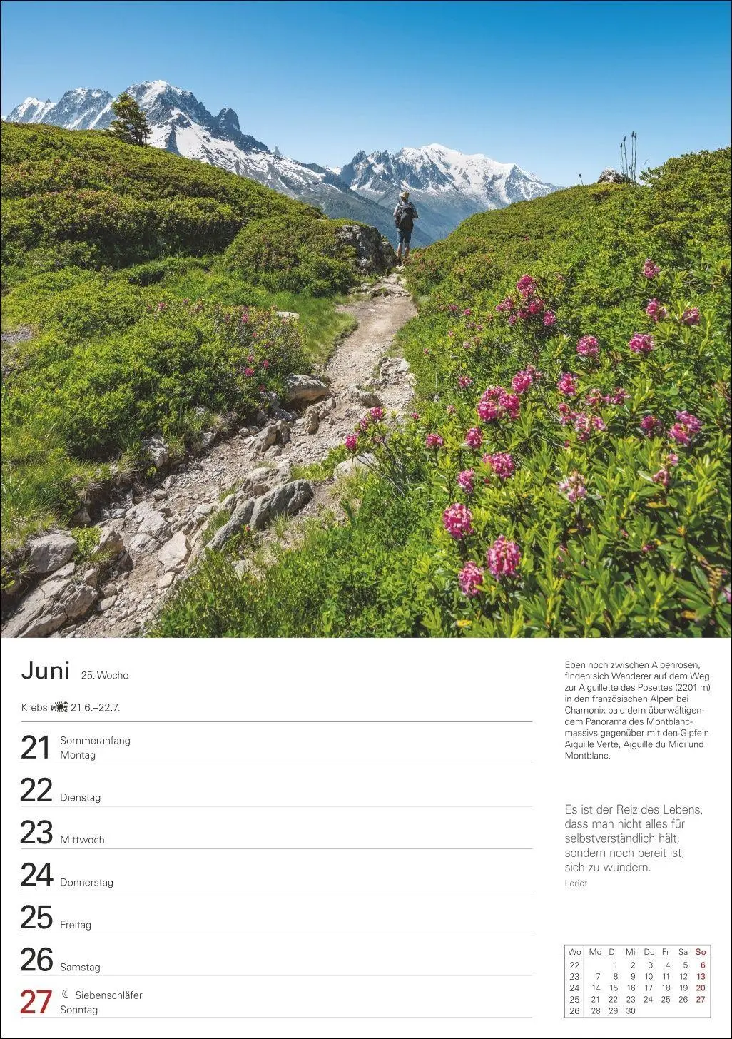 Bild: 9783840038464 | Berge Wochenplaner 2027 - 53 faszinierende Fotografien | Ulrike Issel
