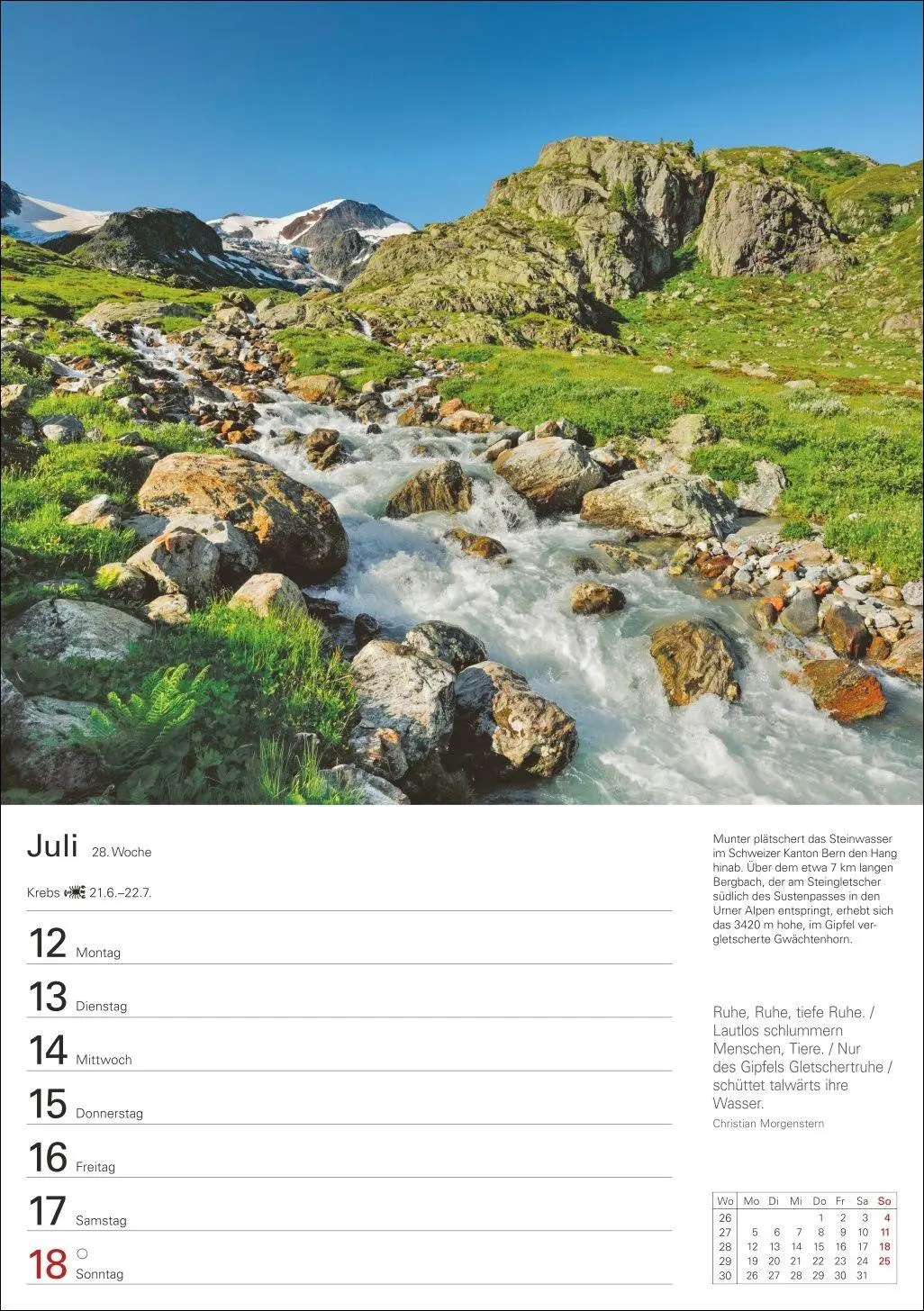 Bild: 9783840038464 | Berge Wochenplaner 2027 - 53 faszinierende Fotografien | Ulrike Issel