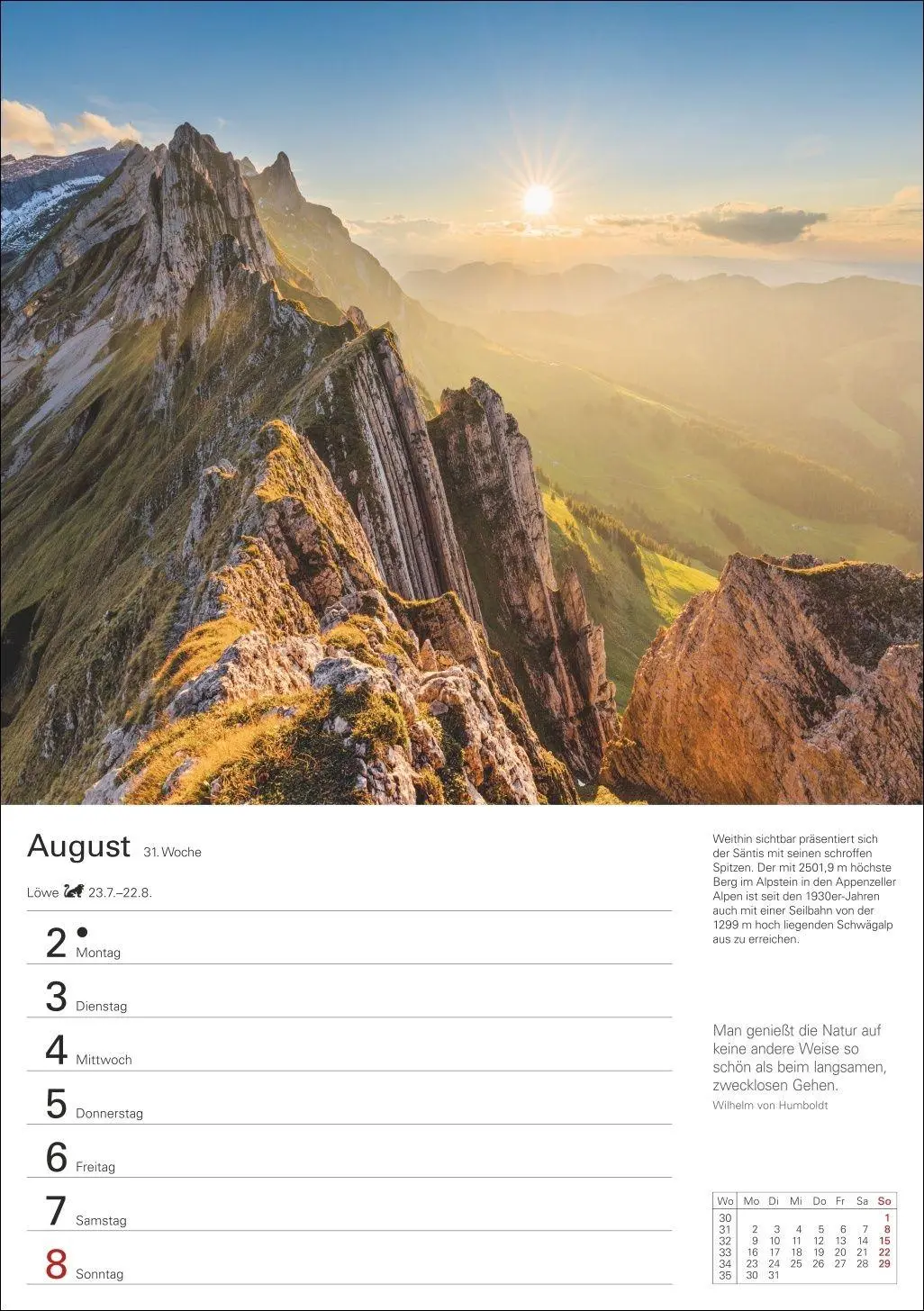 Bild: 9783840038464 | Berge Wochenplaner 2027 - 53 faszinierende Fotografien | Ulrike Issel