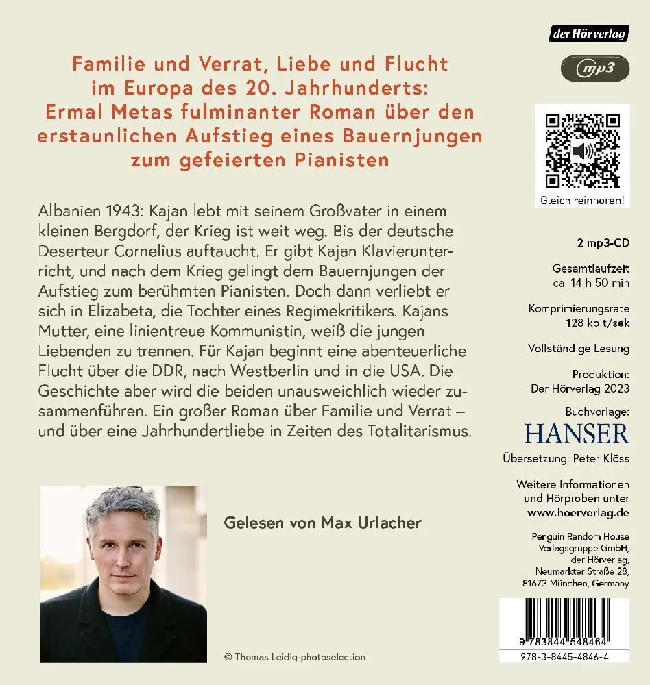 Bild: 9783844548464 | Morgen und für immer, 2 Audio-CD, 2 MP3 | Ermal Meta | Audio-CD | 2023