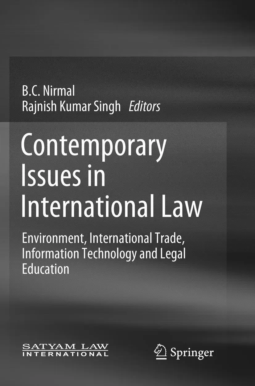 Cover: 9789811348464 | Contemporary Issues in International Law | Rajnish Kumar Singh (u. a.)