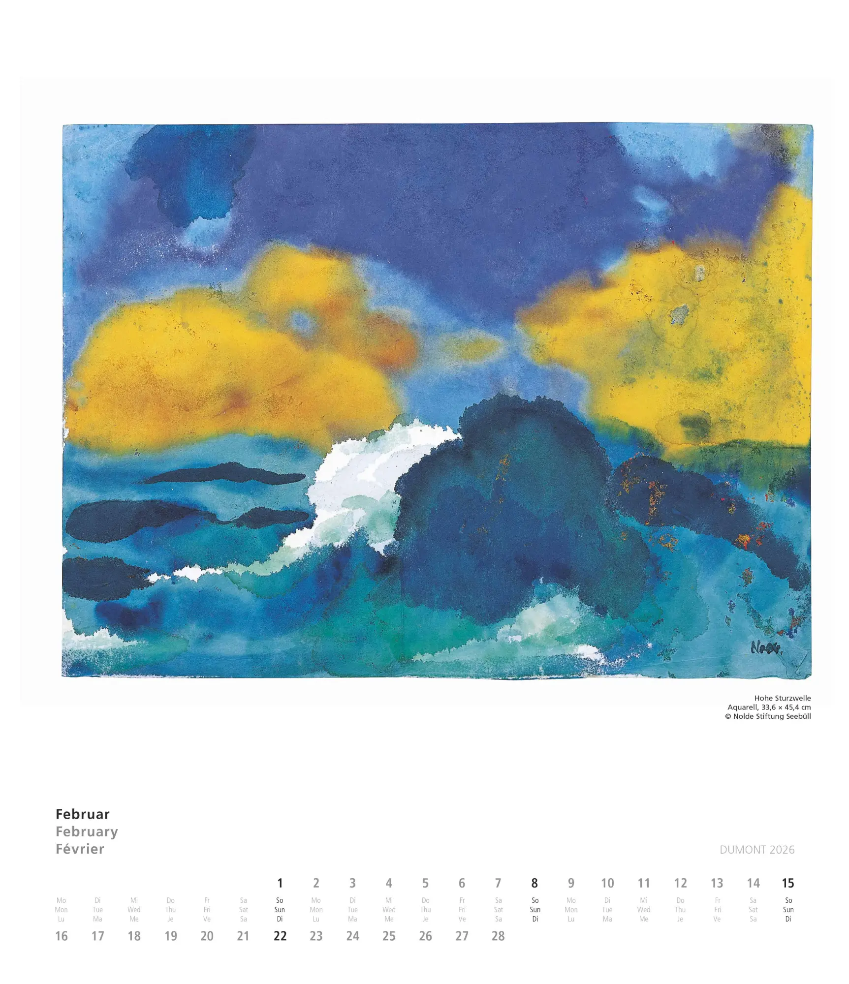 Bild: 4069095008564 | Emil Nolde 2026 - Kunstkalender - Wandkalender im Format 34,5 x 40...