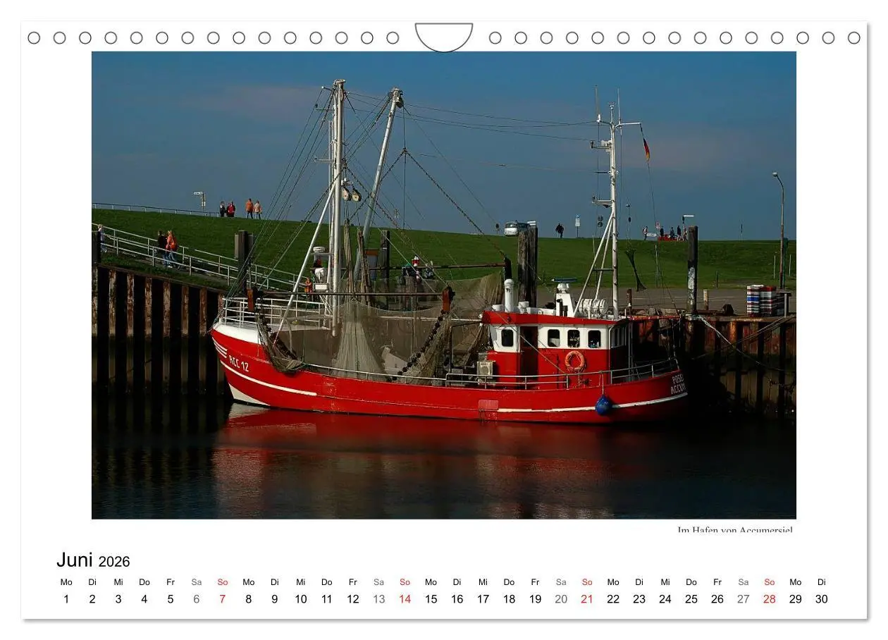 Bild: 9783516228564 | Krabbenkutter in Ostfriesland (Wandkalender 2026 DIN A4 quer),...