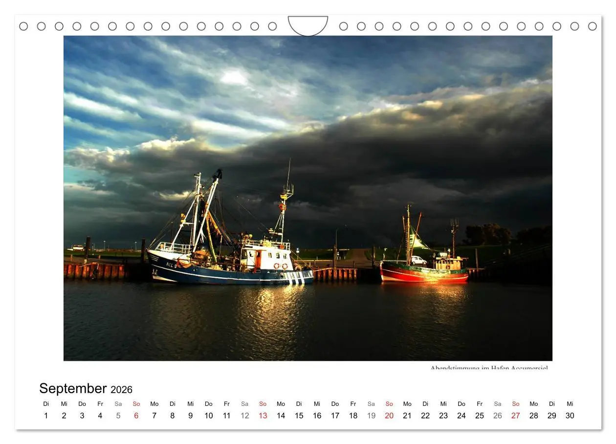 Bild: 9783516228564 | Krabbenkutter in Ostfriesland (Wandkalender 2026 DIN A4 quer),...