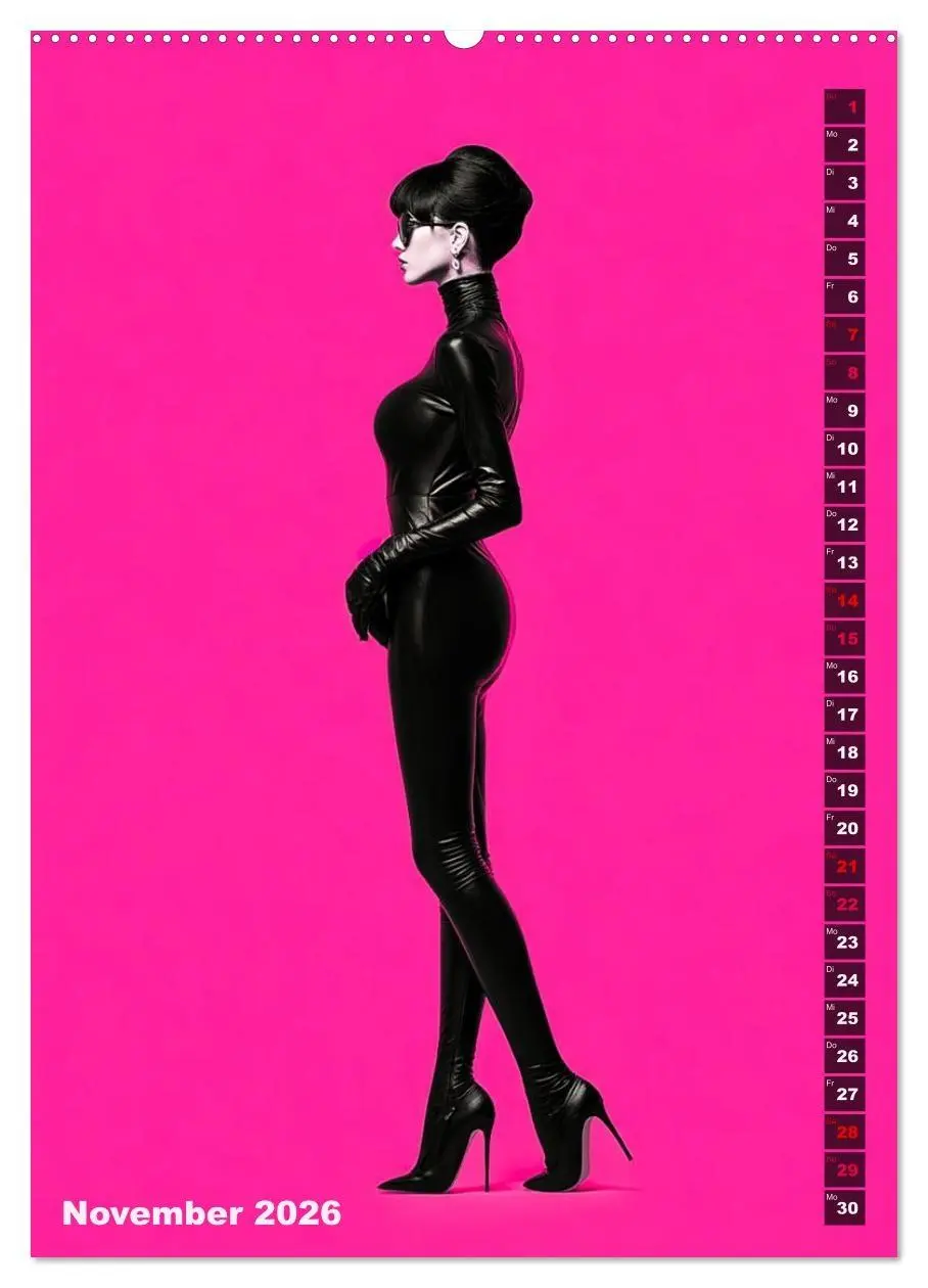 Bild: 9783516538564 | Lack und Leder - The Pink Box (Wandkalender 2026 DIN A2 hoch),...