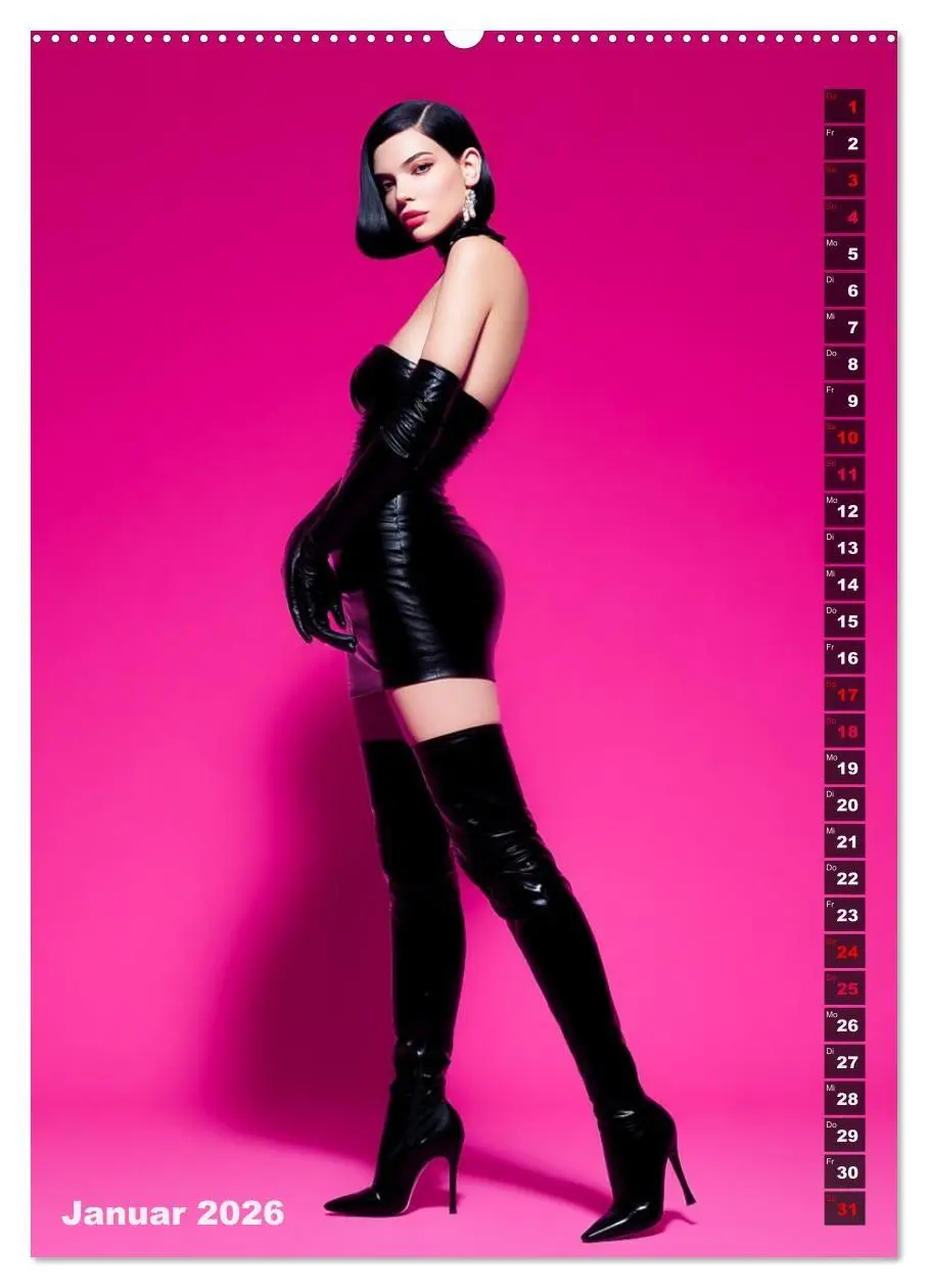 Bild: 9783516538564 | Lack und Leder - The Pink Box (Wandkalender 2026 DIN A2 hoch),...