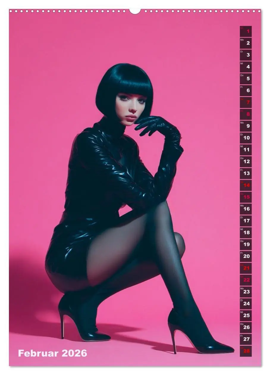 Bild: 9783516538564 | Lack und Leder - The Pink Box (Wandkalender 2026 DIN A2 hoch),...