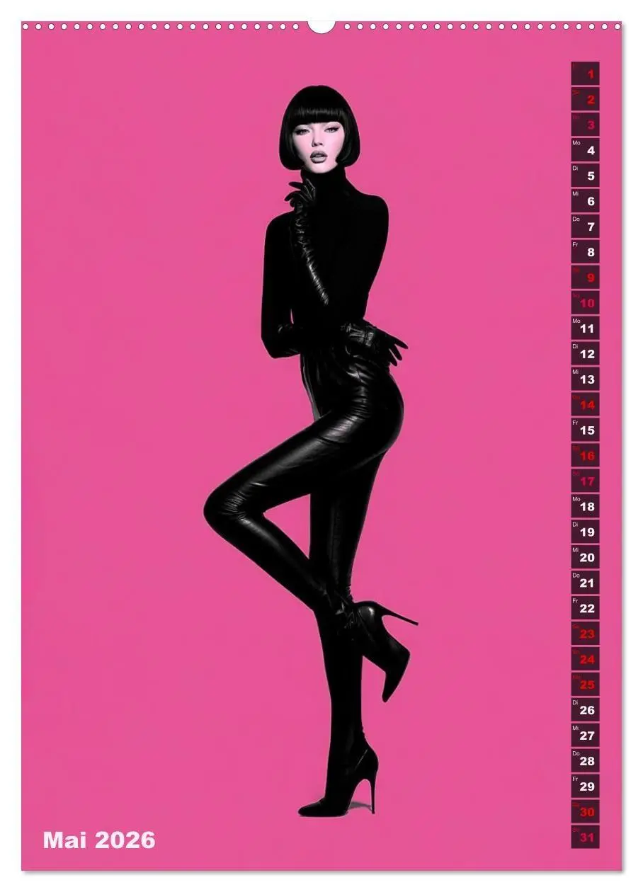 Bild: 9783516538564 | Lack und Leder - The Pink Box (Wandkalender 2026 DIN A2 hoch),...
